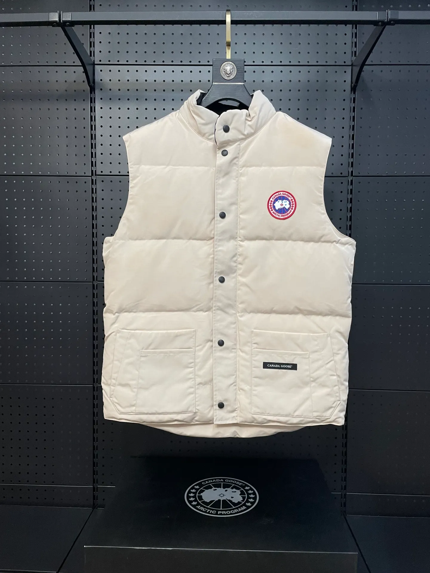 White canada goose freestylecrew 🎗 zp 🎗 t Premium ， 90 🎗 🎗zp 90 Lightweight 🎗ykk 🎗 zp zp Size:XS-XXL